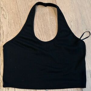 SHEIN Black Halter Tank Top